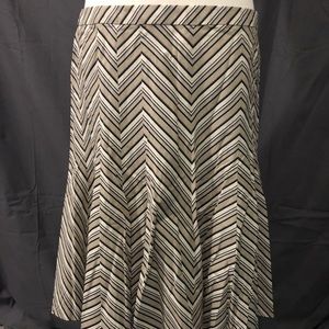 NWT LOFT Chevron Skirt